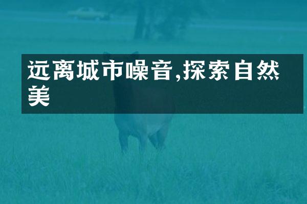 远离城市噪音,探索自然之美