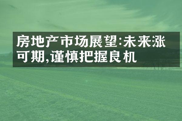房地产市场展望:未来涨幅可期,谨慎把握良机