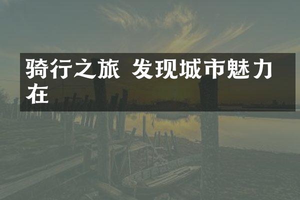 骑行之旅 发现城市魅力所在