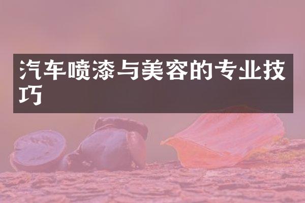 汽车喷漆与美容的专业技巧