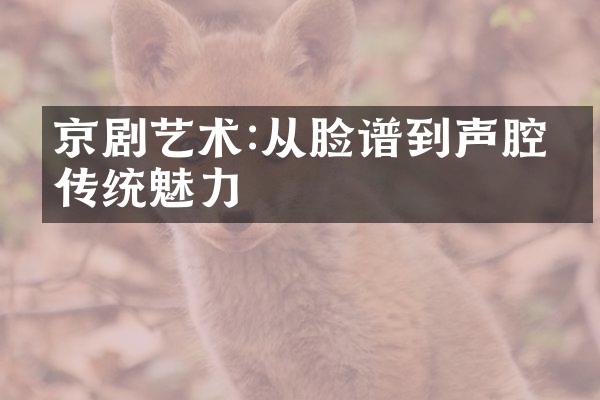 京剧艺术:从脸谱到声腔的传统魅力