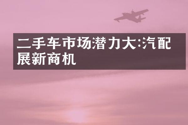 二手车市场潜力大:汽配拓展新商机