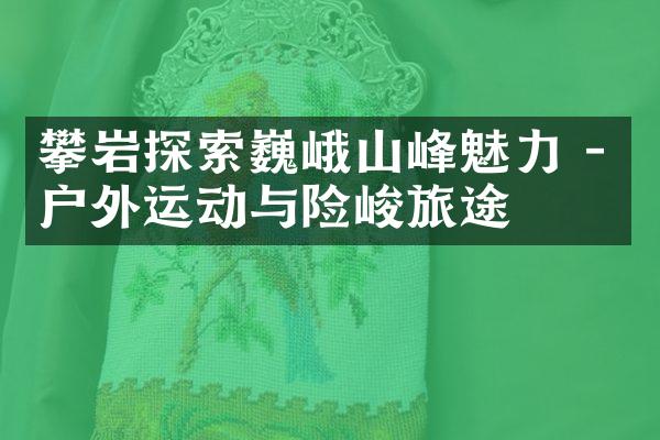 攀岩探索巍峨山峰魅力 - 户外运动与险峻旅途