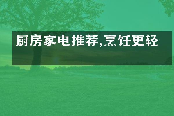 厨房家电推荐,烹饪更轻松