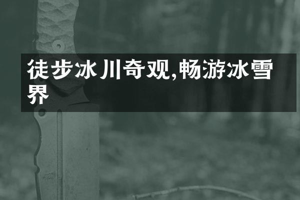 徒步冰川奇观,畅游冰雪世界