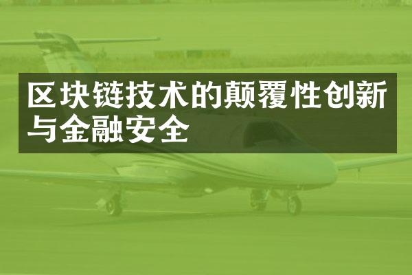 区块链技术的颠覆性创新与金融安全
