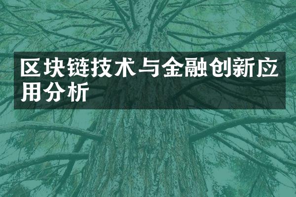 区块链技术与金融创新应用分析