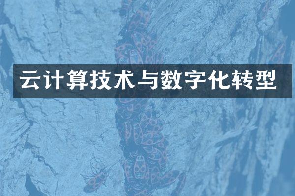 云计算技术与数字化转型