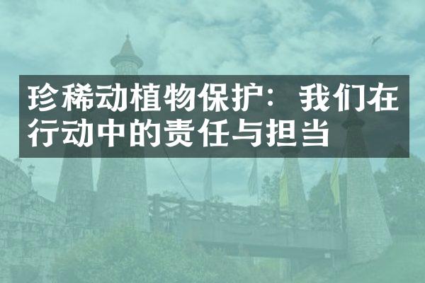 珍稀动植物保护：我们在行动中的责任与担当