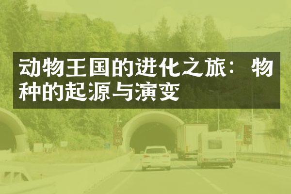 动物王国的进化之旅：物种的起源与演变