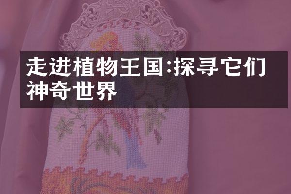 走进植物王国:探寻它们的神奇世界