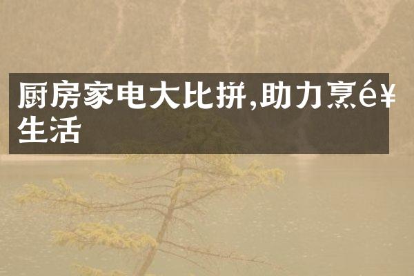 厨房家电大比拼,助力烹饪生活