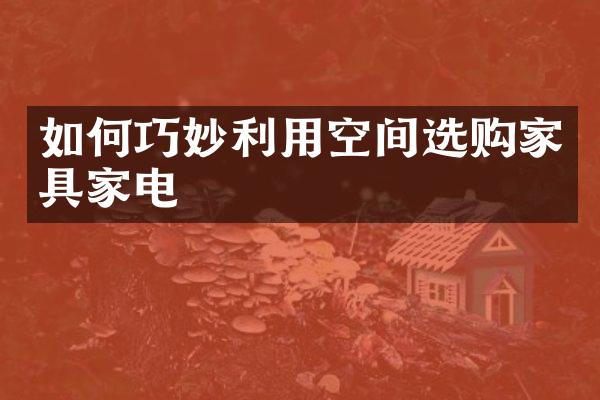 如何巧妙利用空间选购家具家电