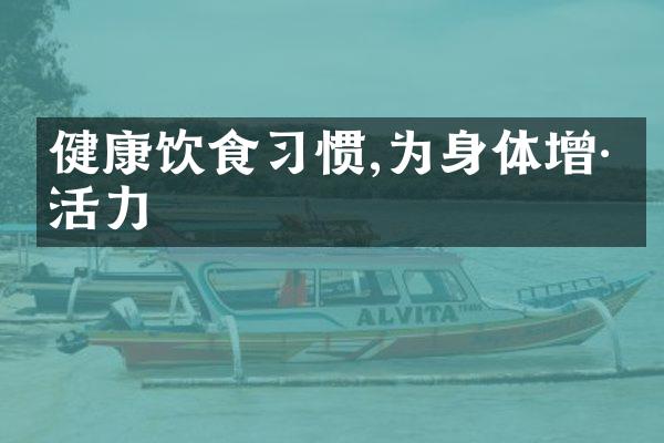 健康饮食习惯,为身体增添活力