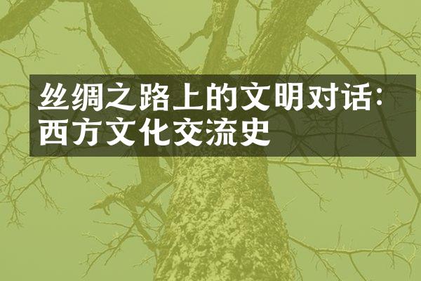 丝绸之路上的文明对话:东西方文化交流史