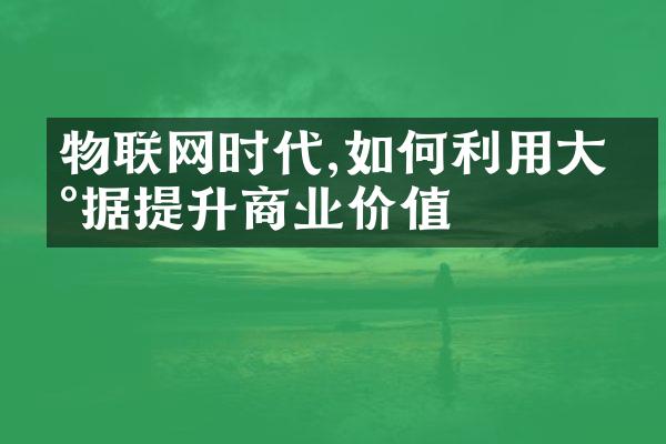 物联网时代,如何利用大数据提升商业价值