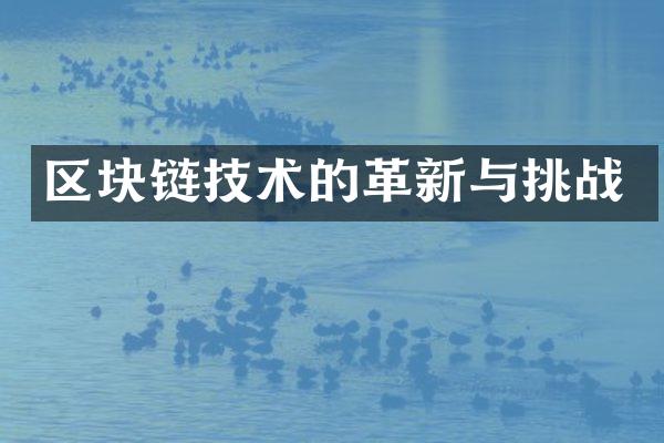 区块链技术的革新与挑战