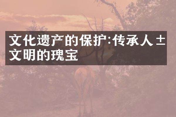 文化遗产的保护:传承人类文明的瑰宝