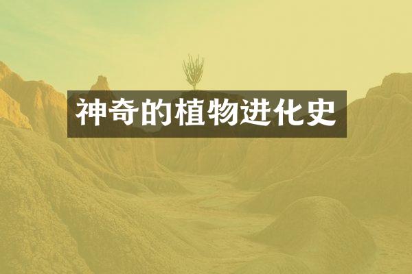 神奇的植物进化史