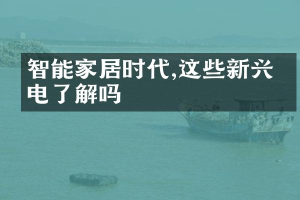 智能家居时代,这些新兴家电了解吗