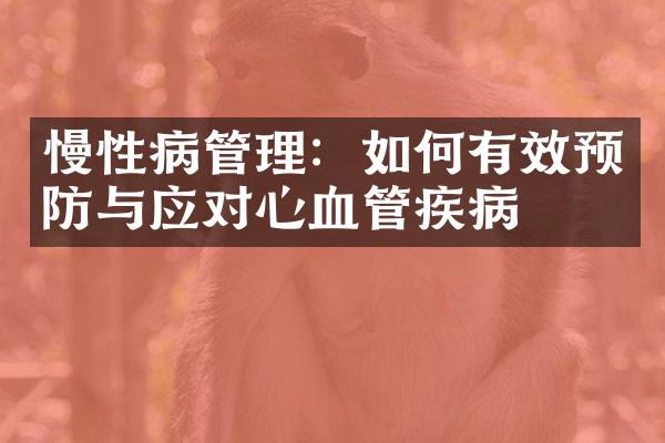 慢性病管理：如何有效预防与应对心血管疾病