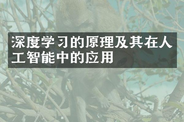深度学习的原理及其在人工智能中的应用