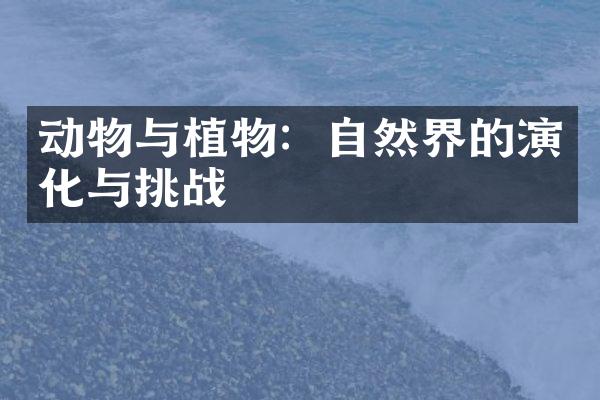 动物与植物：自然界的演化与挑战