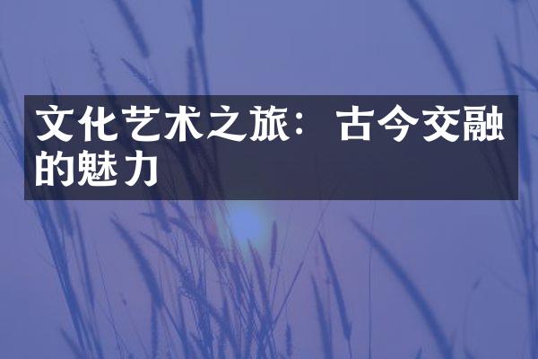 文化艺术之旅：古今交融的魅力