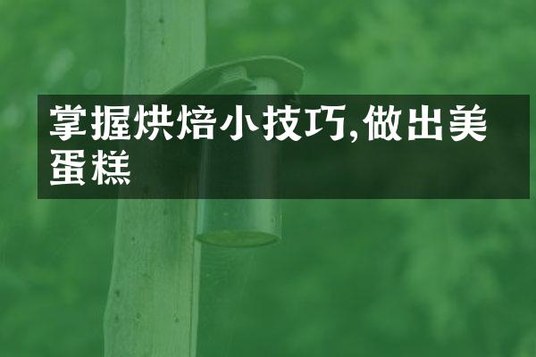 掌握烘焙小技巧,做出美味蛋糕