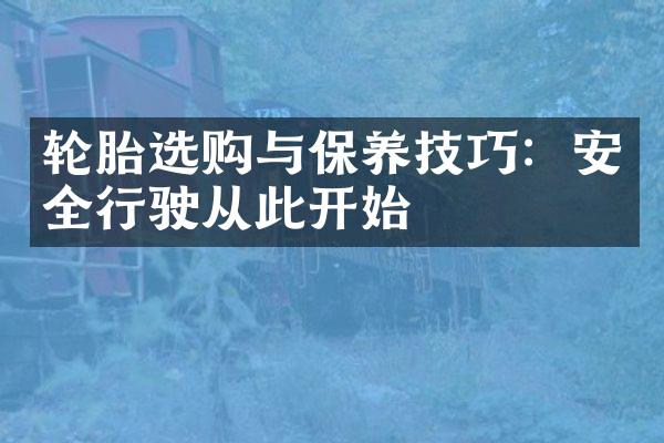 轮胎选购与保养技巧：安全行驶从此开始