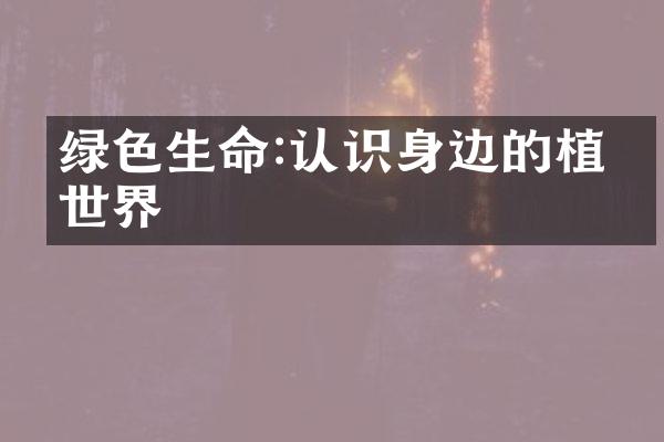 绿色生命:认识身边的植物世界