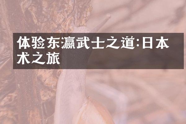 体验东瀛武士之道:日本武术之旅