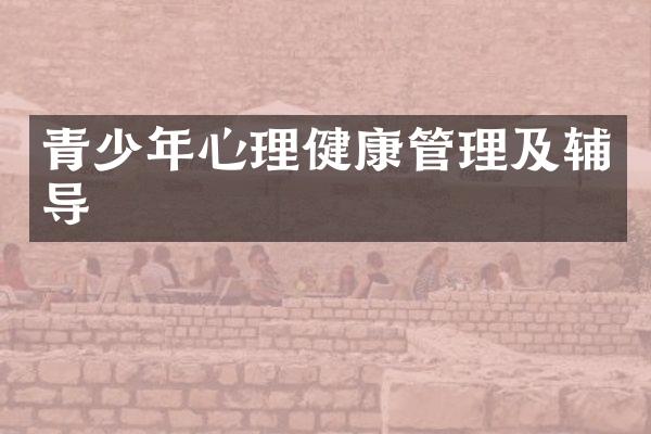 青少年心理健康管理及辅导