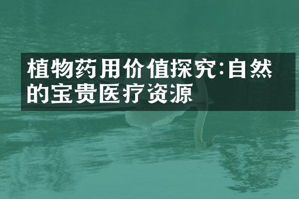 植物药用价值探究:自然界的宝贵医疗资源