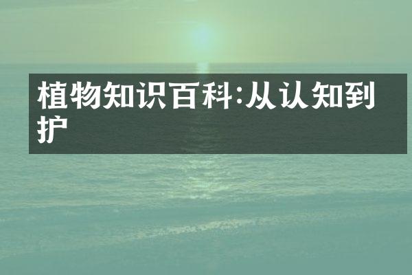 植物知识百科:从认知到保护