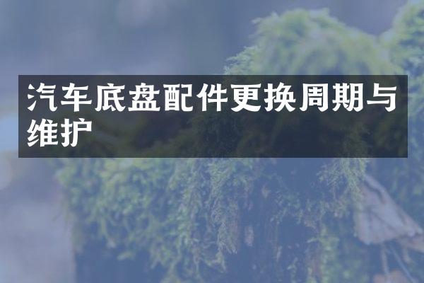 汽车底盘配件更换周期与维护
