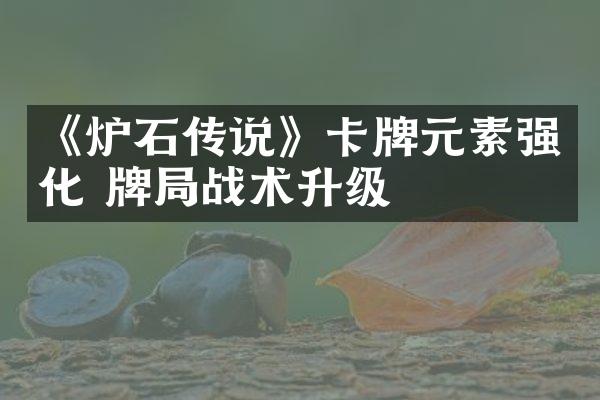 《炉石传说》卡牌元素强化 牌局战术升级