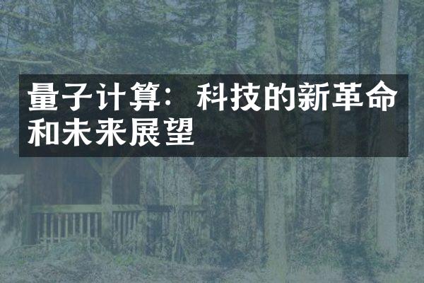 量子计算：科技的新革命和未来展望
