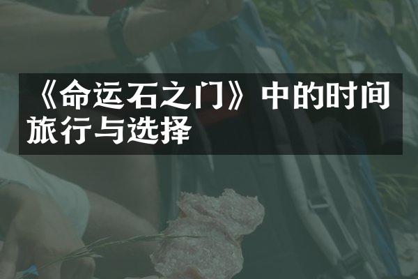 《命运石之门》中的时间旅行与选择