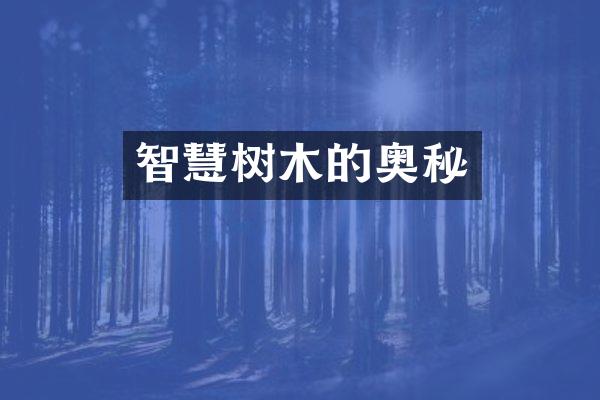 智慧树木的奥秘