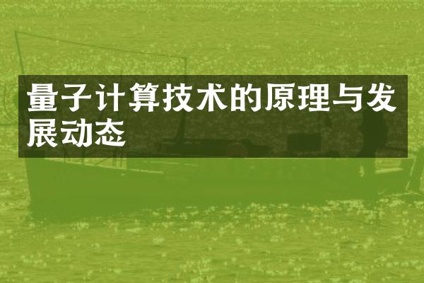 量子计算技术的原理与发展动态