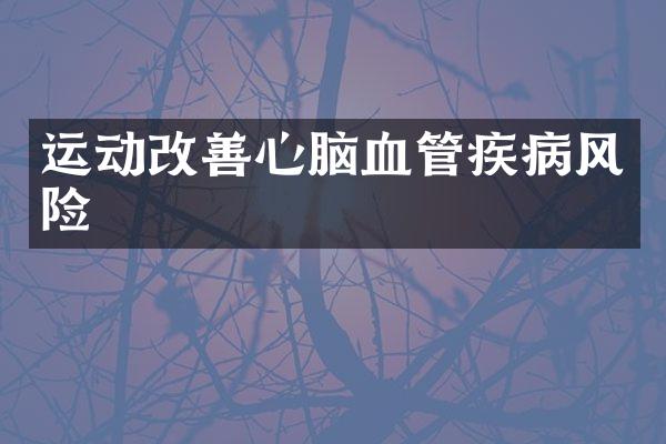 运动改善心脑血管疾病风险