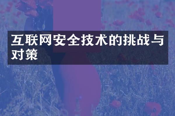 互联网安全技术的挑战与对策