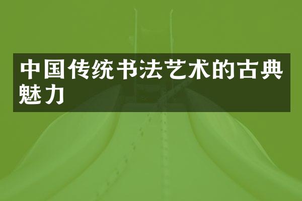 中国传统书法艺术的古典魅力