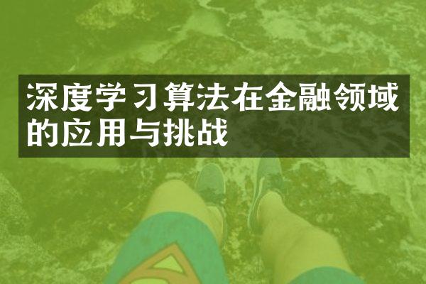 深度学习算法在金融领域的应用与挑战