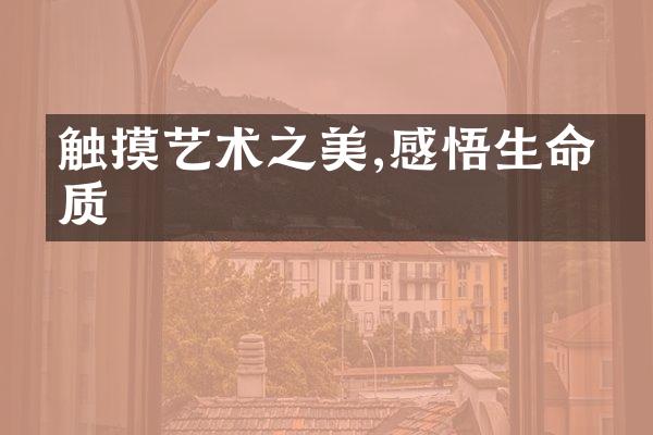 触摸艺术之美,感悟生命本质