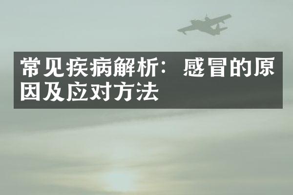 常见疾病解析：感冒的原因及应对方法