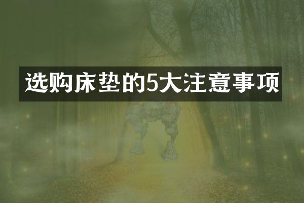 选购床垫的5大注意事项