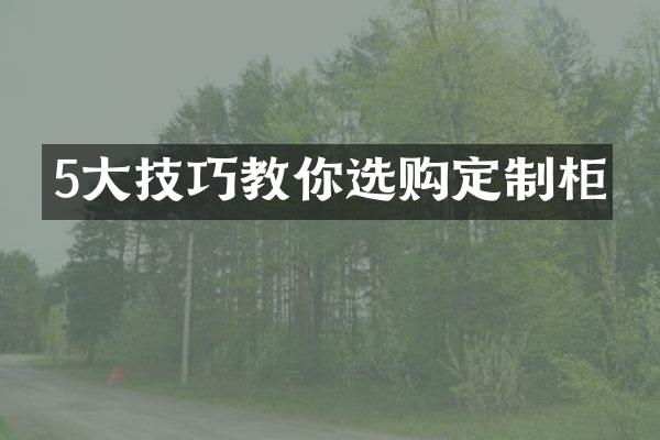 5大技巧教你选购定制柜