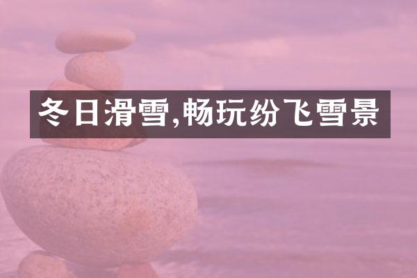 冬日滑雪,畅玩纷飞雪景
